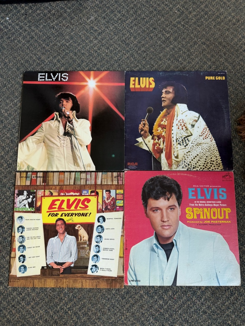Vintage Elvis Vinyl Records
